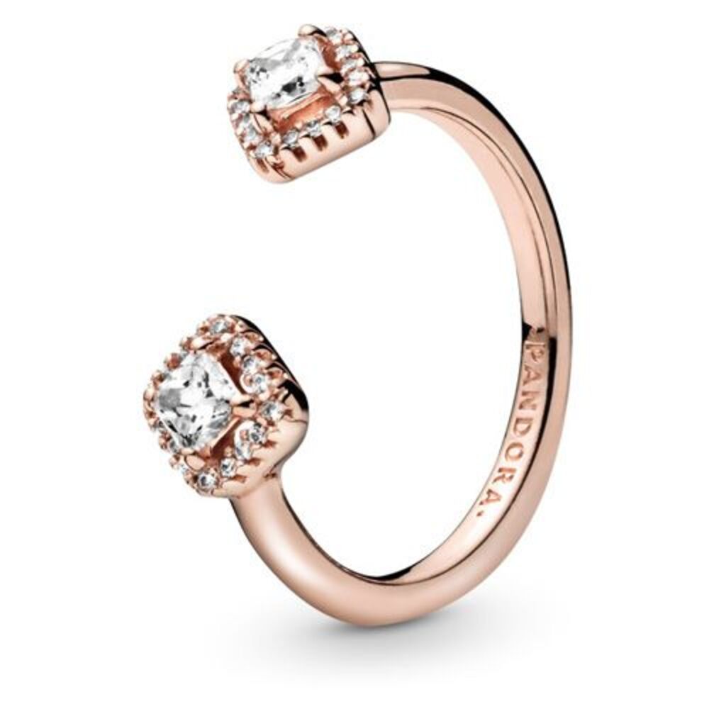PANDORA Square Sparkle Open Ring